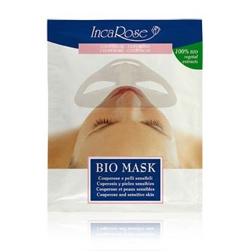 maschera bio monouso couperose e pelli sensibili 17 ml. incarose bio mask