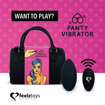 Panty Vibe remote controlled vibrator black  Feelztoys 