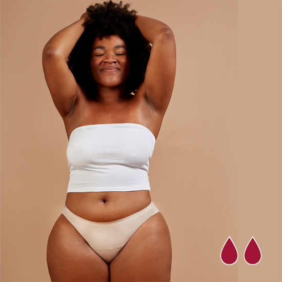 Mutande Mestruali Flusso Leggero Beige Seamless - Cheeky Fluxies Mutande Mestruali Flusso Leggero Beige Seamless - Cheeky Fluxies